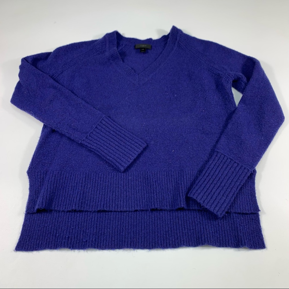 J. Crew Pullover V-Neck Wool Sweater - image 5